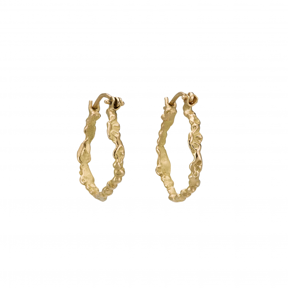 Golden waterfall earrings