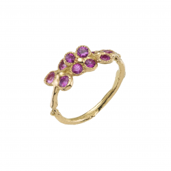 Pink lavender field ring