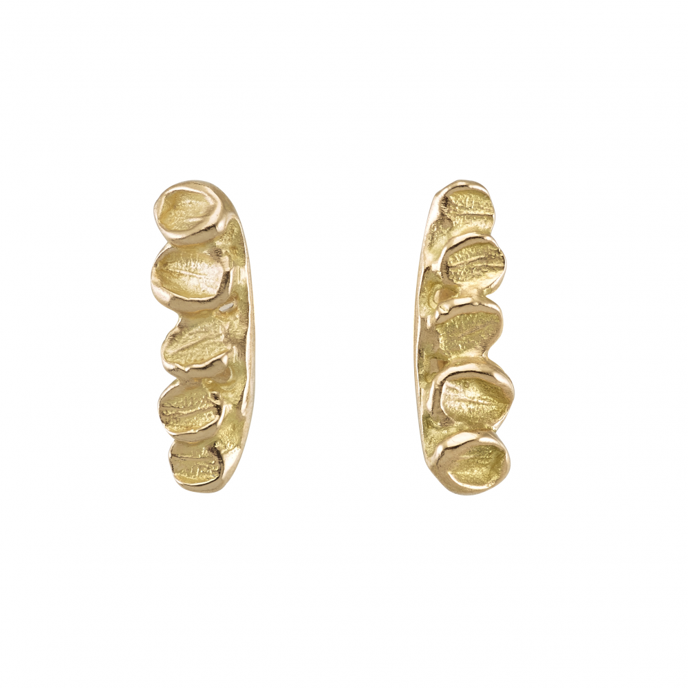 Boucles d'oreilles Feuillage d'or