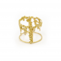Anais Rheiner 18 carat yellow gold Mysterious garden bracelet and diamonds