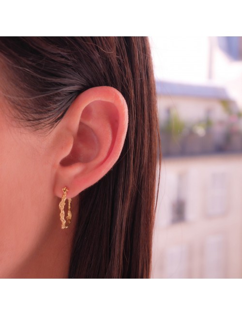 Anais Rheiner Boucles d'oreilles or jaune 18 carat