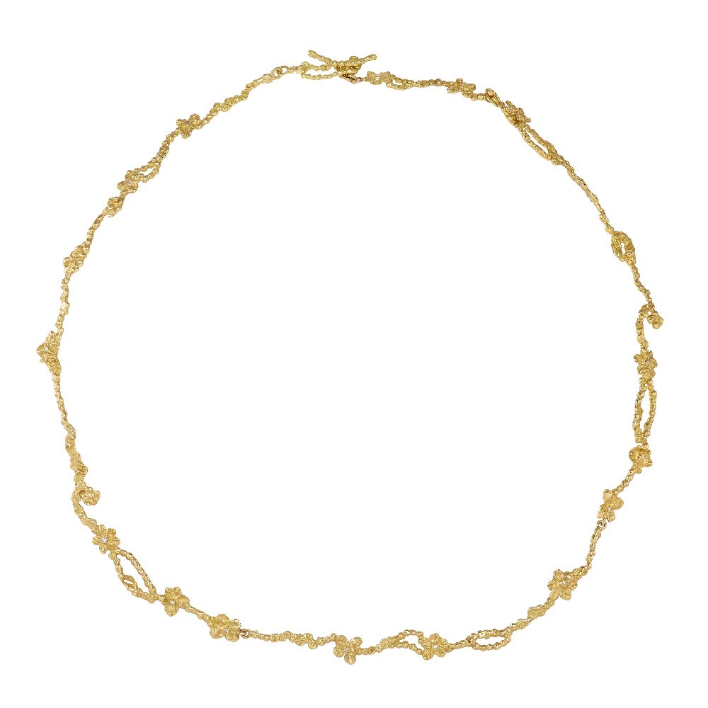 Anais Rheiner 18 carat yellow gold necklace