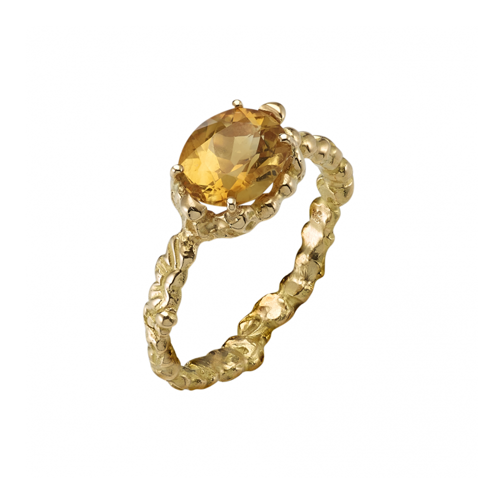 Anais Rheiner Honey ring 18 carat yellow gold