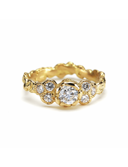 Anais Rheiner Bague Ambroisie or jaune 18 carat et diamants