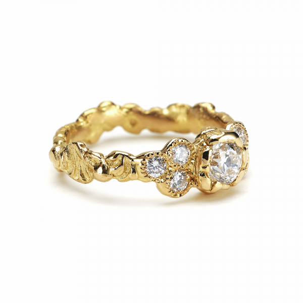 Anais Rheiner Bague Ambroisie or jaune 18 carat et diamants