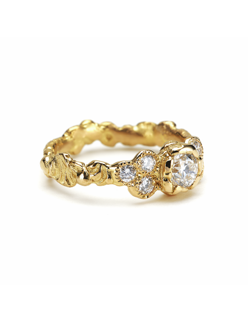 Anais Rheiner Bague Ambroisie or jaune 18 carat et diamants